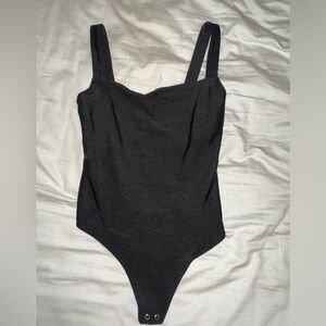 Good American Black Bodysuit